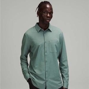 Lululemon Commission Long Sleeve Button Down / Oxford - Tidewater Teal